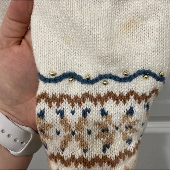 Cute Ugly Christmas Sweater / Christmas Cardigan measure women’s Large - Picture 9 of 15